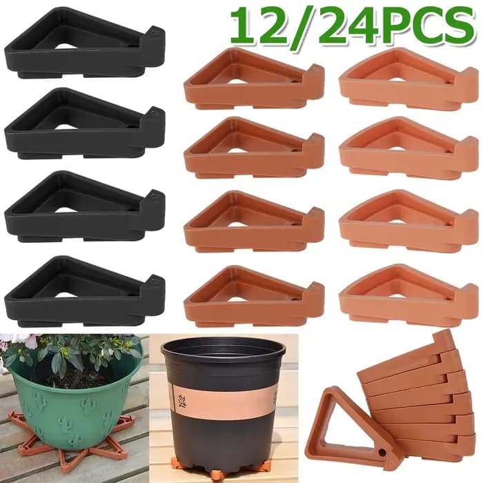 Plateaux de pot de fleur de plante, support de pieds, rehausseurs invisibles, lève-orteils, fournitu