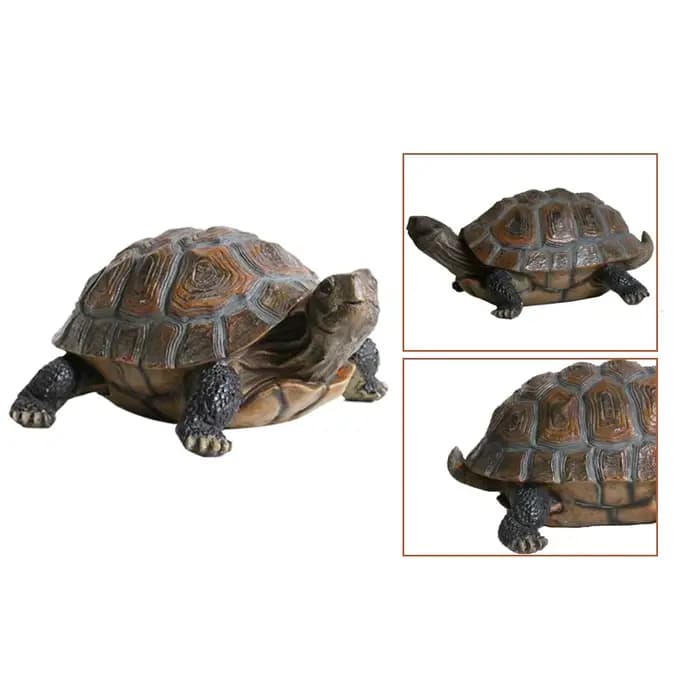 Bonsaï décoratif en résine, tortue extérieure, sécuritaires de jardin, poisson précieux, sculpture a