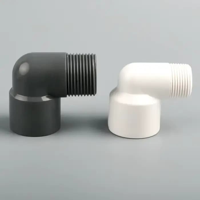 Connecteurs coudés en PVC à filetage mâle de 20/25/32mm à 1/2 "3/4" 1 ", 1 à 8 pièces, pour système 