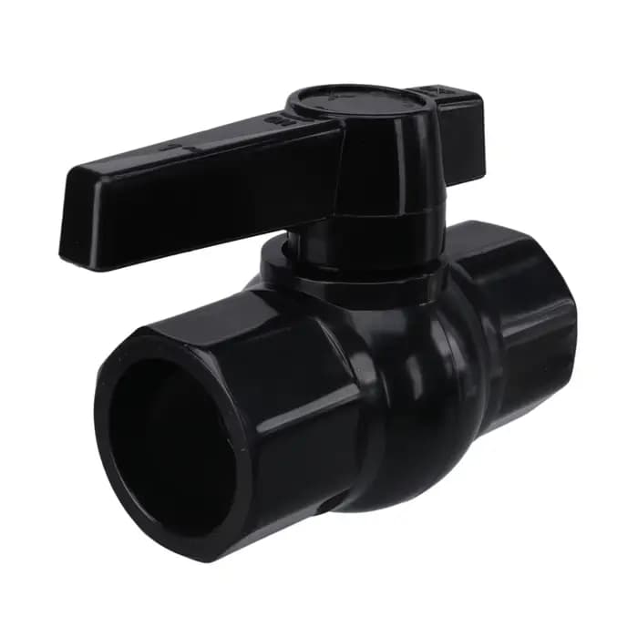 Robinet à tournant sphérique en PVC noir épais de 20/25/32/40/50mm, pour tuyau d'eau d'irrigation de