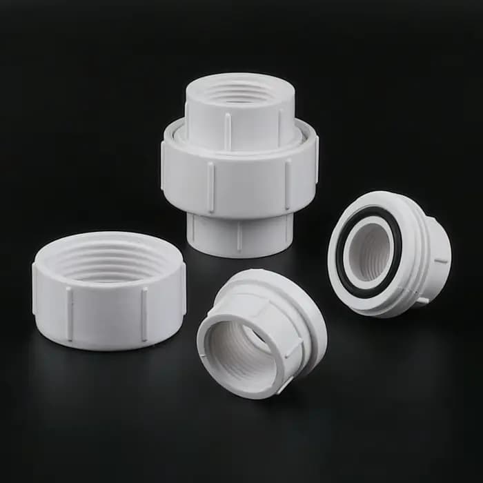 Connecteur Union en PVC à Double filetage femelle 1/2 "3/4" 1 ", Joint détachable pour aquarium, rac
