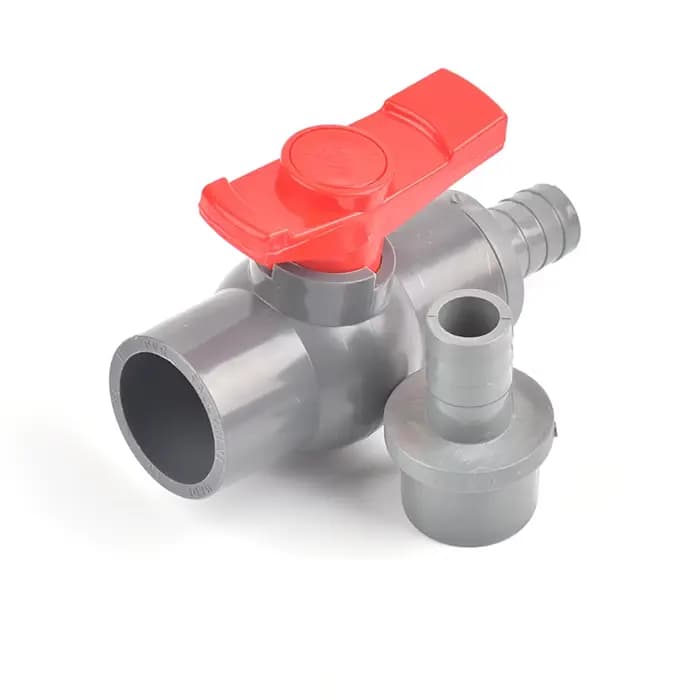 Tuyau à filetage et douille de 20/25/32/40/50mm, Valve en PVC, raccords d'irrigation de jardin agric