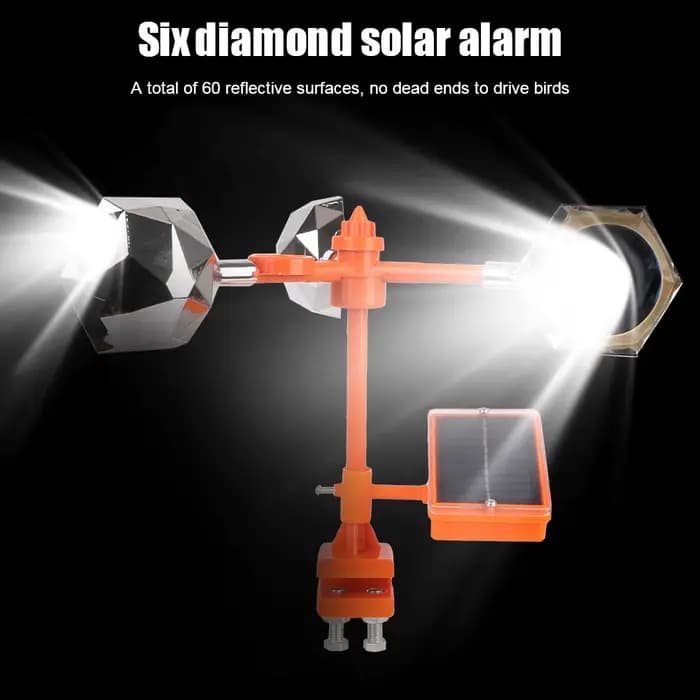 Répulsif solaire réfléchissant pour oiseaux, dispositif de conduite répulsif vocal pour jardin extér