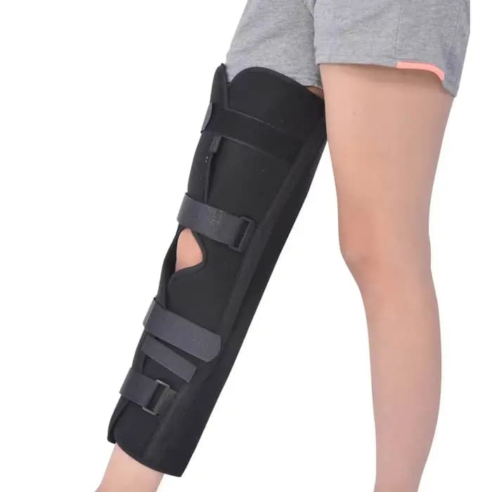Attelle pour membre inférieur (cuisse, tibia et fibule), attelle pour pied tombant, support articula