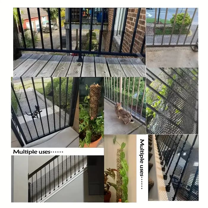 Filet de protection en maille pour animaux de compagnie, prévention des chutes, clôture antivol, fen