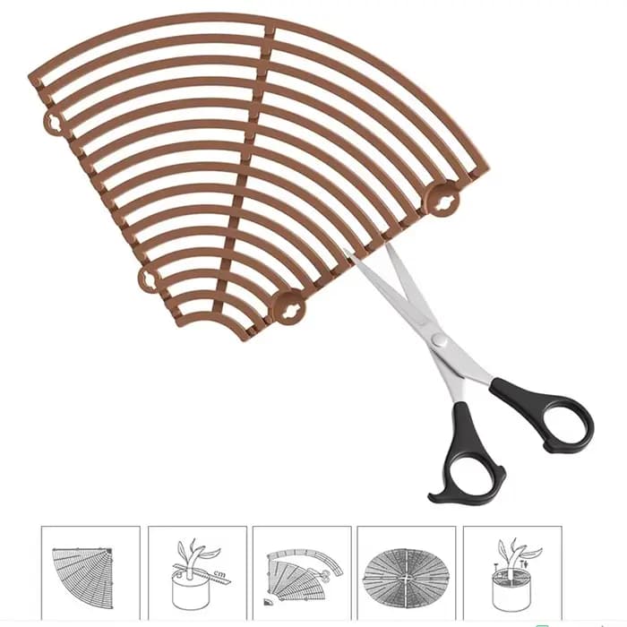 Protection de Sol pour Pot de Plantes avec Grille, Couverture de Pot de Fleur, Sécurité pour Bébé, S