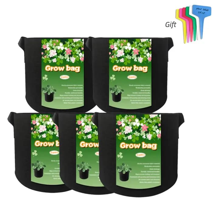 Sacs de culture en tissu non tissé épais, pots avec poignée, kits de culture de jardin intérieur/ext