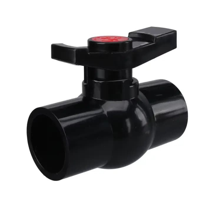 Robinet à tournant sphérique en PVC noir épais de 20/25/32/40/50mm, pour tuyau d'eau d'irrigation de