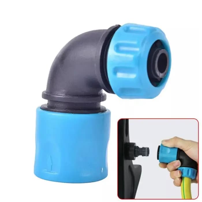 Connecteur d'eau de jardin 1/2 ", Joint de robinet coudé, raccords de tuyaux en plastique, tuyau d'i