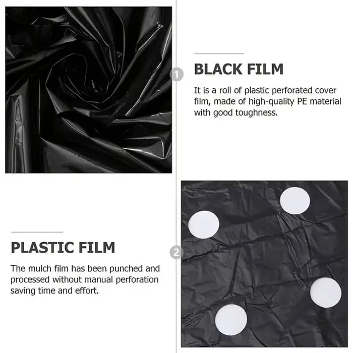 Cultivez vos légumes avec notre MulchFilm en plastique noir de haute qualité – Parfaite pour les ser