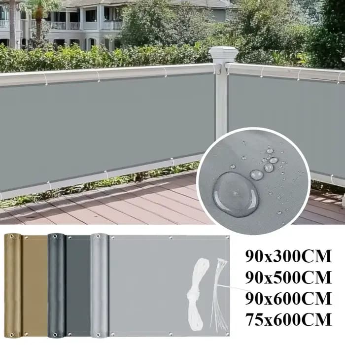 Couverture d'Écran de Confidentialité pour délégations, Grille d'Ombrage Étanche, Protection UV 95%,
