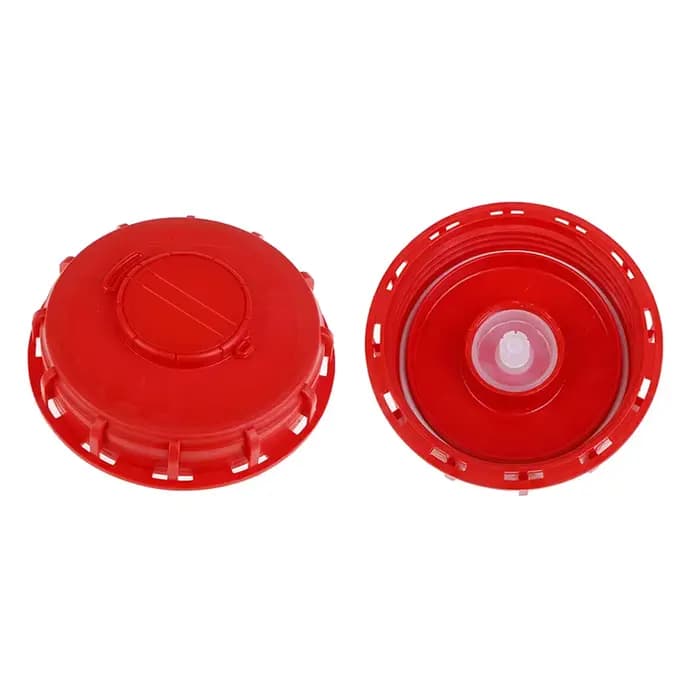 Couvercle IBC rouge, stockage d'eau et de liquide, raccord de réservoir IBC, adaptateur de capuchon 