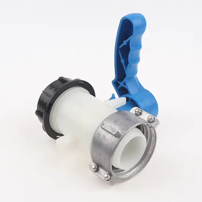 Adaptateur de vanne papillon pour citerne IBC 62mm 75mm 1000L, en alliage d'aluminium, pour irrigati