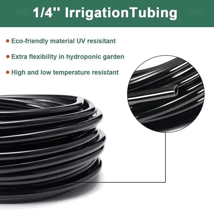 Arrosage de jardin 4/7mm tuyau PVC Micro tuyau d'irrigation 1/4 ''tube système d'irrigation goutte à