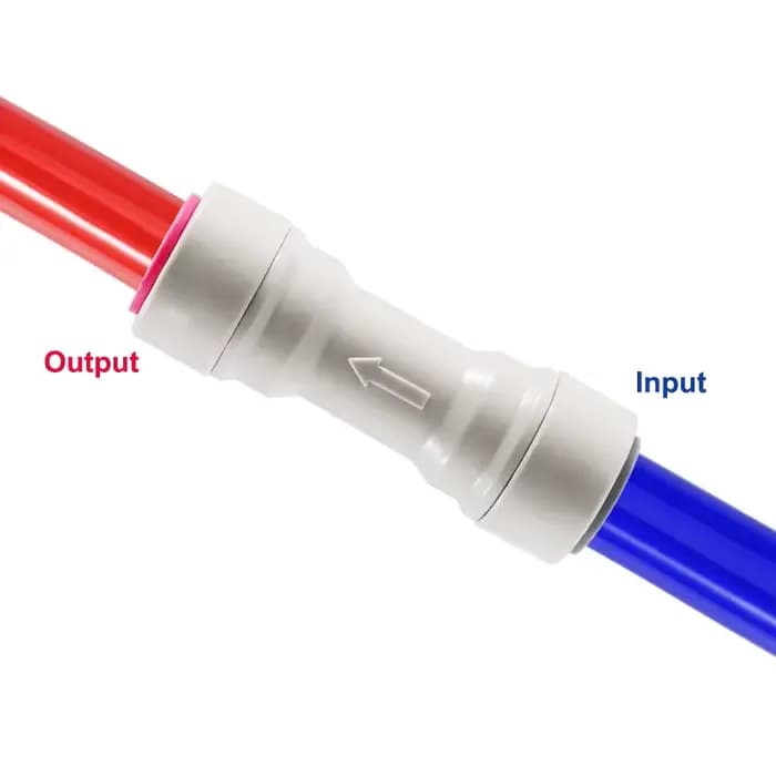 Clapet anti-retour unidirectionnel en plastique de 3/8 pouces, raccord rapide droit pour Tube de 9.5
