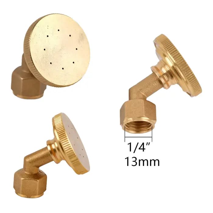 Buse de pulvérisateur de jardin en laiton avec trou de maille de filtre, arroseur d'eau d'irrigation