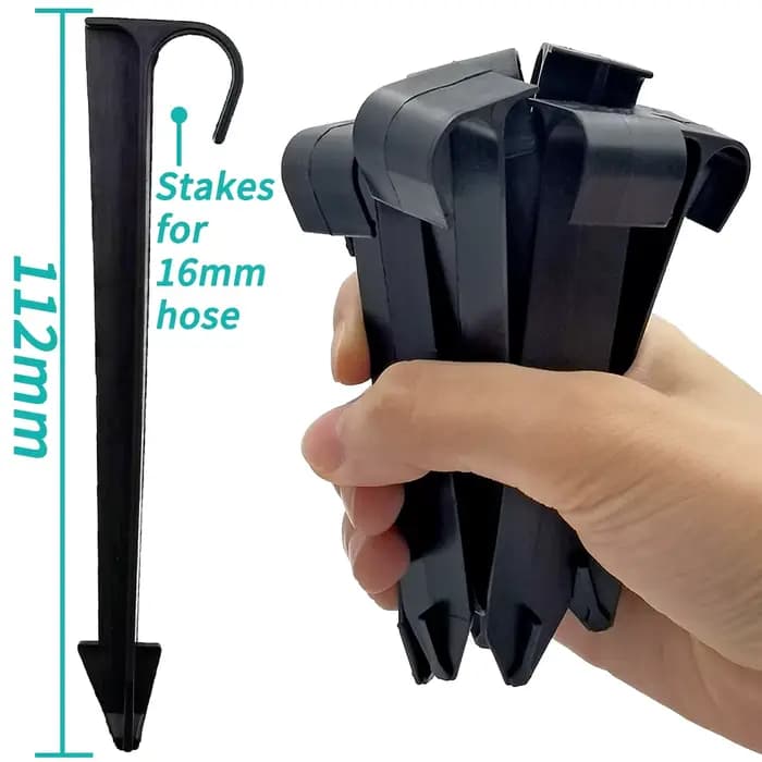 WUJIE-Supports de tuyau d'arrosage de type C, pour tube 1/2 3/4 PE, d'argile goutte à goutte, raccor