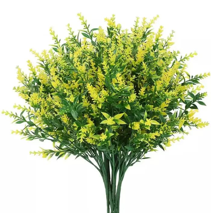 Fleurs artificielles de lavande, fausses fleurs résistantes aux UV, plantes arbustes suspendues en p