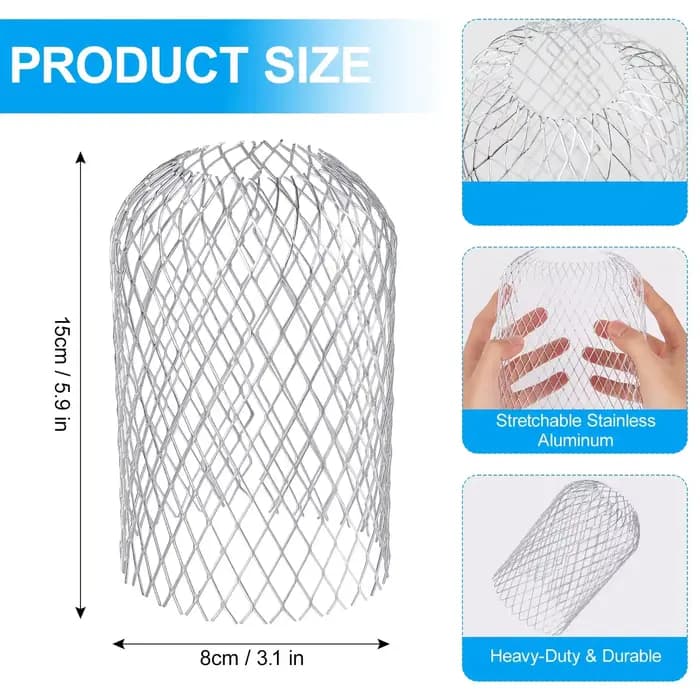 Filtre de gouttière en maille, feuille de toit, filet de protection de gouttière, filtre de descente