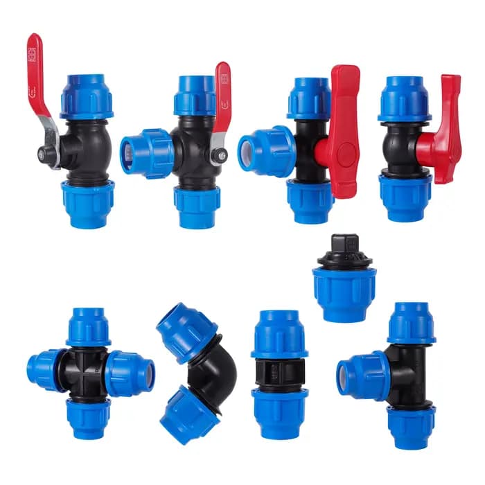 Séparateur d'eau du robinet en PVC PE, 20/25/32/40/50mm, connecteur de Valve rapide en plastique, ra