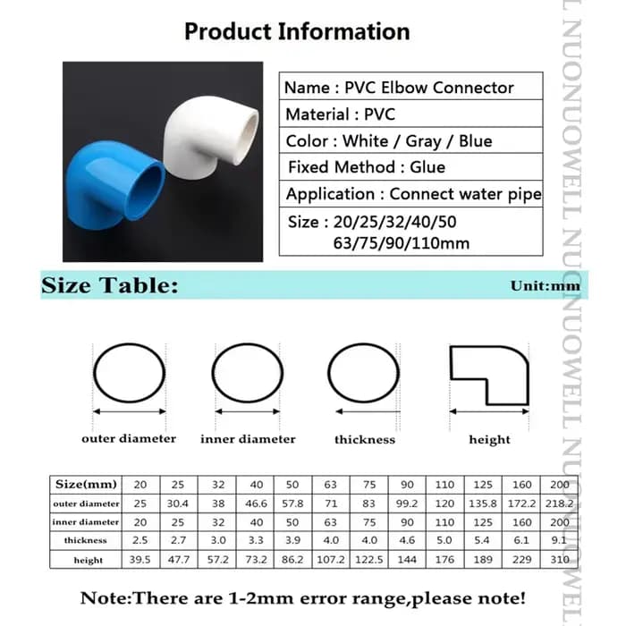 Connecteur coudé à 90 degrés en PVC, 20 25 32mm, 5 pièces/lot, outils de bricolage pour Aquarium, ad