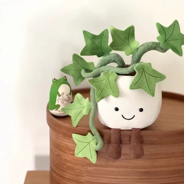 Nouveau produit Jcat : Guirlande de lierre en pot pour décoration intérieure, ornement, cadeau avec 