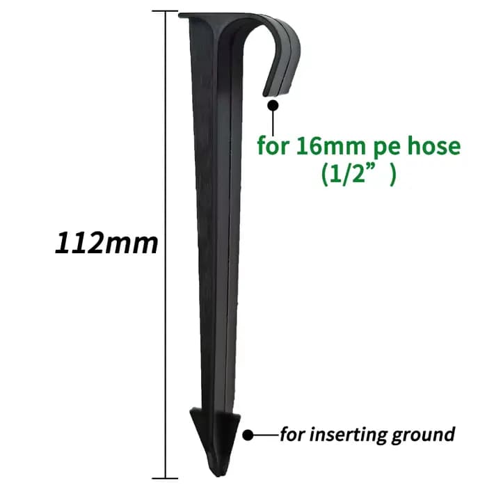 WUJIE-Supports de tuyau d'arrosage de type C, pour tube 1/2 3/4 PE, d'argile goutte à goutte, raccor