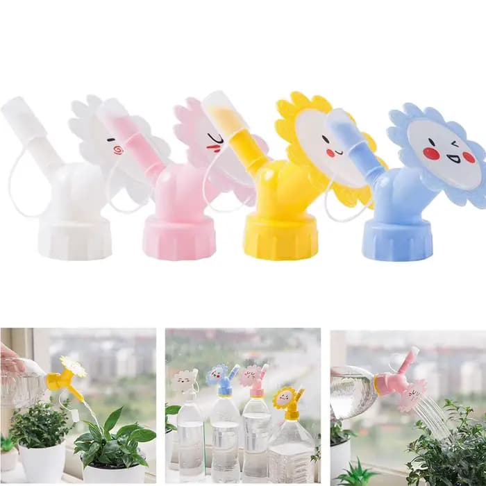 Arroseur à bouchon de bouteille à double tête, mini arrosoir de jardin domestique, bec d'eau, buse d