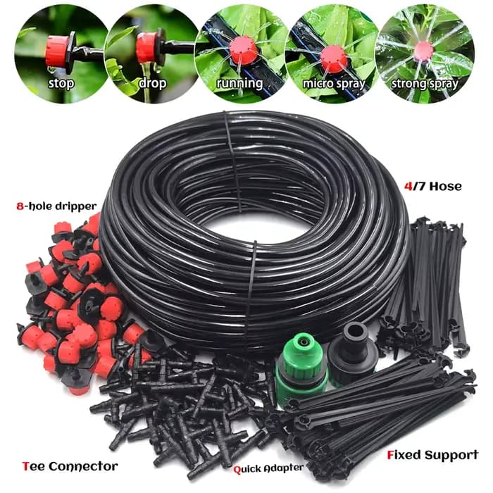 Système d'irrigation goutte à goutte bricolage, arrosage automatique, tuyau d'arrosage, micro kits a