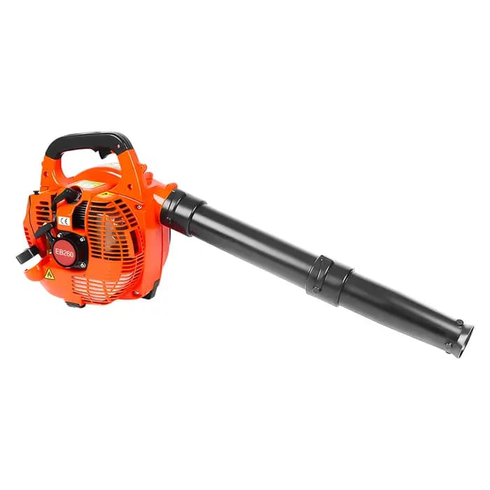 Souffleur de feuilles à gaz 750W, moteur 2 temps, Volume d'air 25.4CC 275.45CFM, réservoir d'huile 0