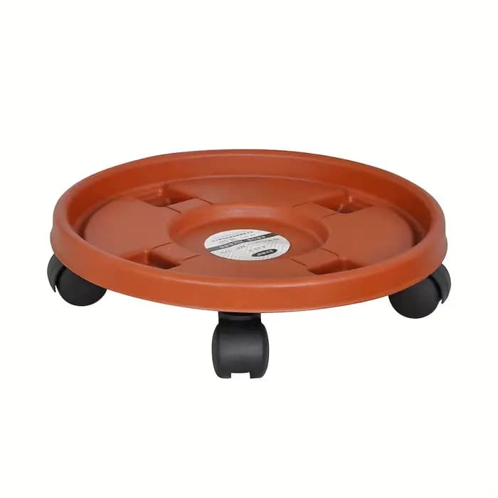 Plateau pour pot de fleurs robuste avec roulettes universelles pour balcons intérieurs et extérieurs