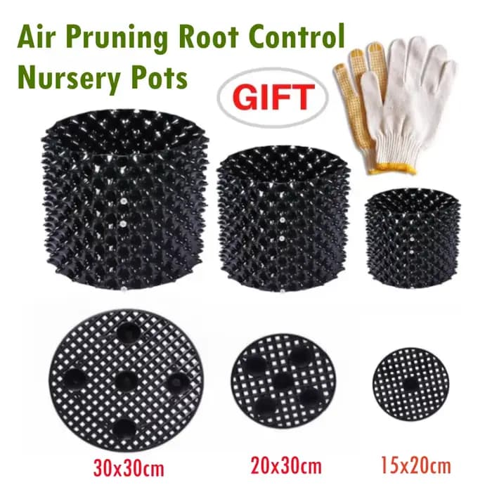 2 paquets de plantes d'élagage à Air, contrôle des racines, Pots de pépinière, conteneur de culture 