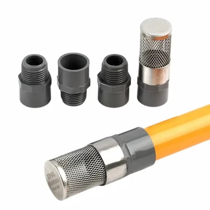 Connecteur droit à filetage mâle en PVC gris, 1/3 pièces, filtres de raccord de tuyau d'irrigation d