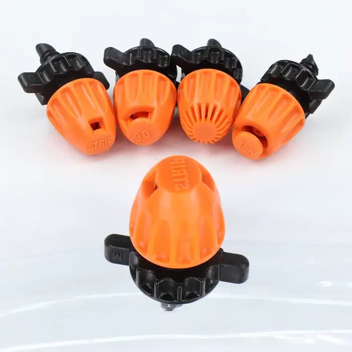 Buse d'arrosage orange 15 pièces, 5.0mm, 90 ° /180 ° /360 ° /Angle de pulvérisation à bande arroseur