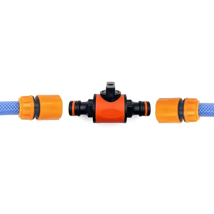 Lot de 2 raccords de coupure pour tuyau d'arrosage, raccord de robinet, connecteur de tuyau, joint d