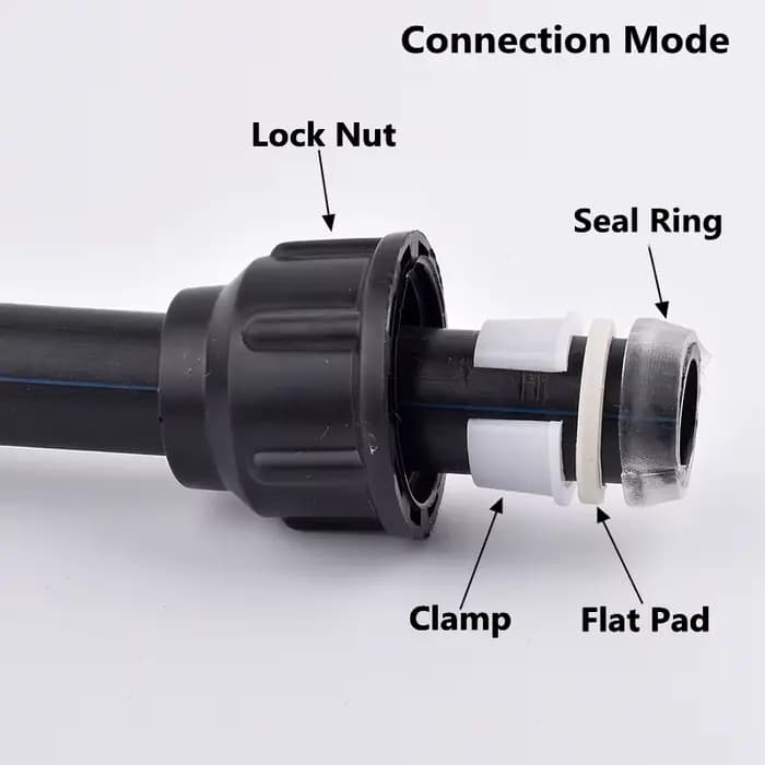 Raccord Rapide PE pour Tuyau d'Eau de Jardin, Connexion Directe, Système d'Irrigation Agricole, Racc