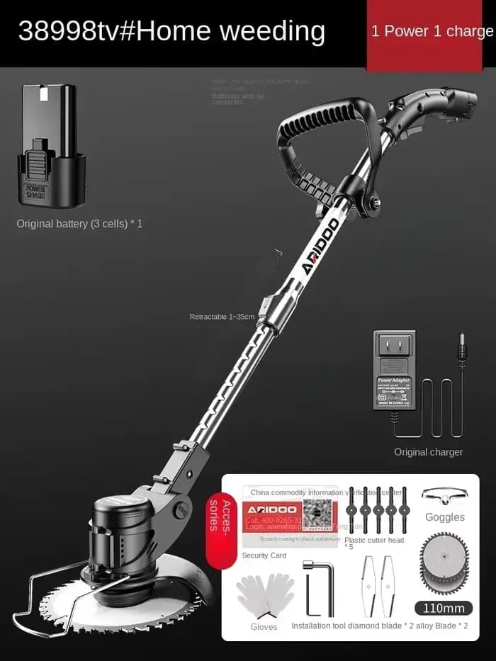 110V/220V Petite mais puissante - La meilleure tondeuse à gazon électrique pour petites pelouses QCB