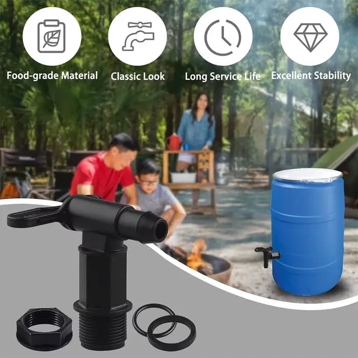 Robinets de robinet de tambour de 3/4 pouces avec joint EPDM, matériaux compatibles FDA, connexion N