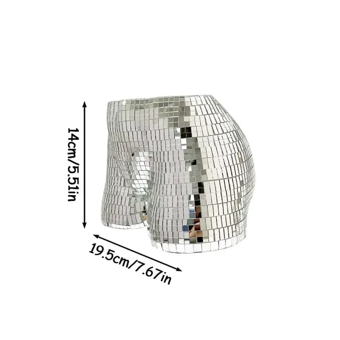 Pot de fleur miroir Disco pour femme, vase en plastique, sculpture du corps humain, pot de rangement