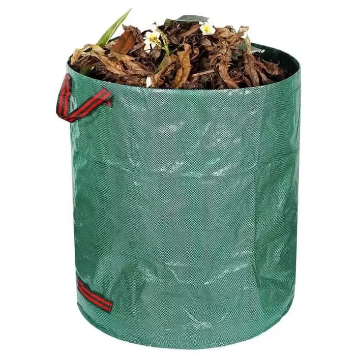 Sac poubelle de jardin de 50 à 500l, sac poubelle de jardinage réutilisable pour pelouse, feuilles d