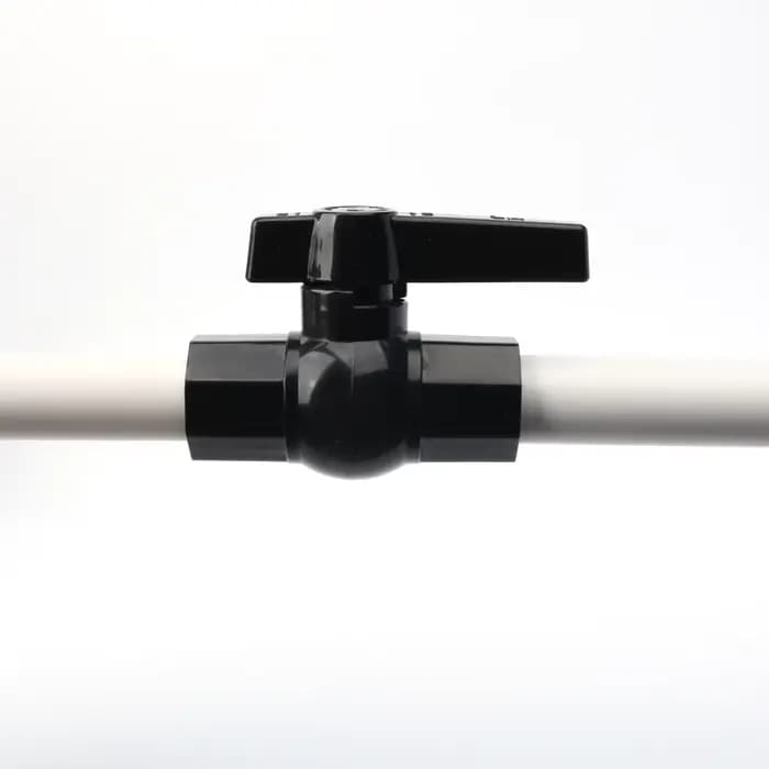 Robinet à tournant sphérique en PVC noir épais de 20/25/32/40/50mm, pour tuyau d'eau d'irrigation de