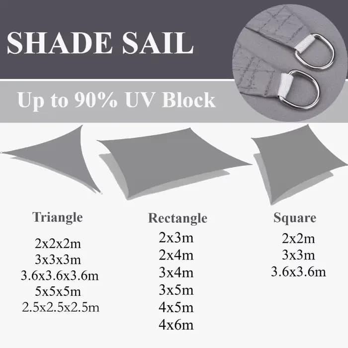 5x4M/4x6M imperméable grand abri solaire pare-soleil Protection auvent extérieur jardin Patio piscin