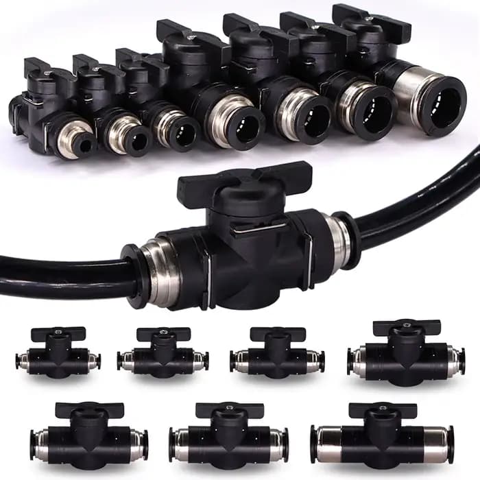 Adaptateur de tuyau à robinet à bille 4-16mm, 1 pièce, verrouillage coulissant, connecteur à dégagem