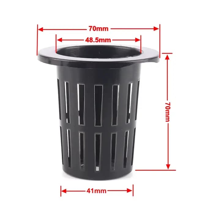 Filet de Pot hydroponique, 25 pièces, filet en maille sans sol, panier de plantes, légumes, tasse de