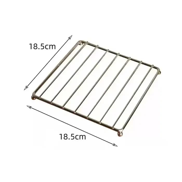 Tapis de Pot carré en métal, sous-verres, coussin d'isolation thermique pour bol, plat, Casserole, P