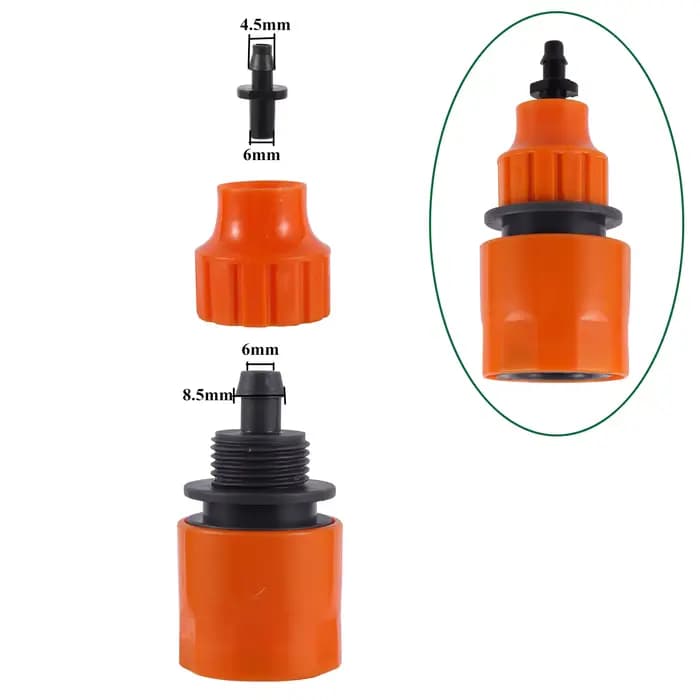 Connecteur rapide de tuyau d'arrosage de jardin, d'argile de pelouse, alimentation en eau, joint all