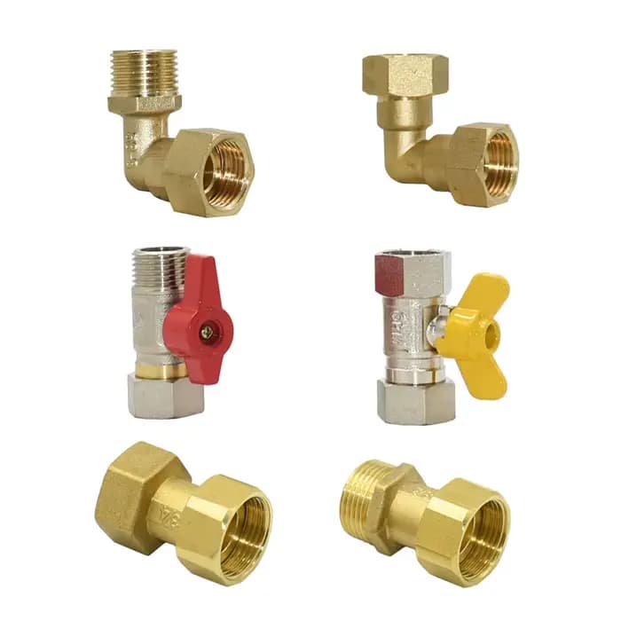 Connecteur de filetage mâle femelle en laiton G1/2 G3/4 G1, coude de Valve, raccords de réparation e