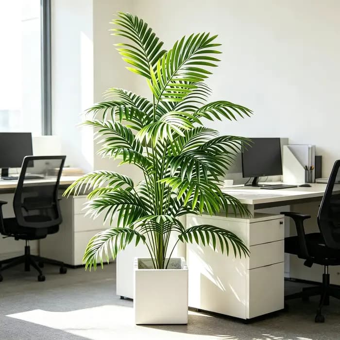 Palmier Areca artificiel avec pot, plante verte en plastique, bonsaï pour la maison, l'intérieur, l'