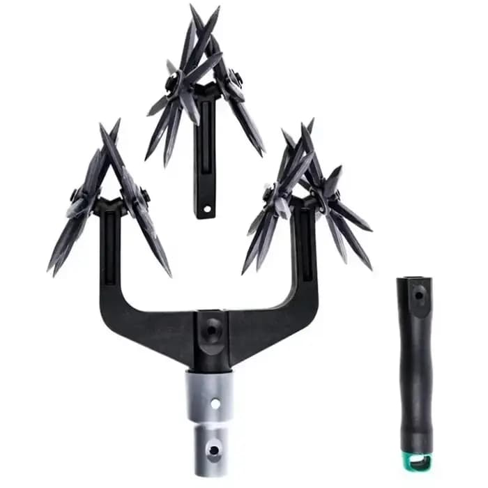 Cultivateur rotatif découseur de pelouse de jardin, motoculteur rotatif de jardinage réglable et out