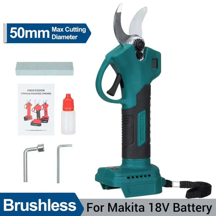 Sécateur électrique sans fil 50 mm 2000 W, cisailles de jardinage électriques sans balais, coupe-bra